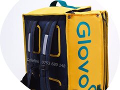 Geanta noua extensibila Glovo rucsac util si pt. Bolt Food Wolt Bringo Tazz